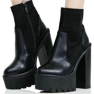 Public Desire black platform boots